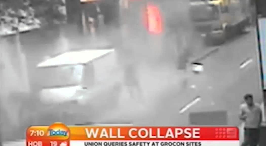 Pitt Street Sydney Grocon Wall Collapse