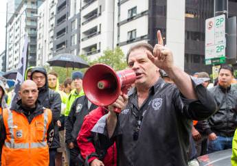 Lend Lease workers rally for unpaid wages