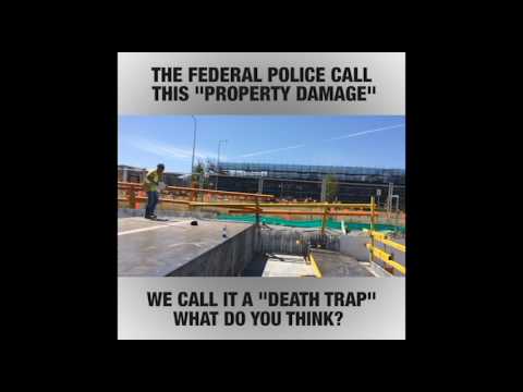 CFMEU OHS Officer finds a death trap – police call it property damage