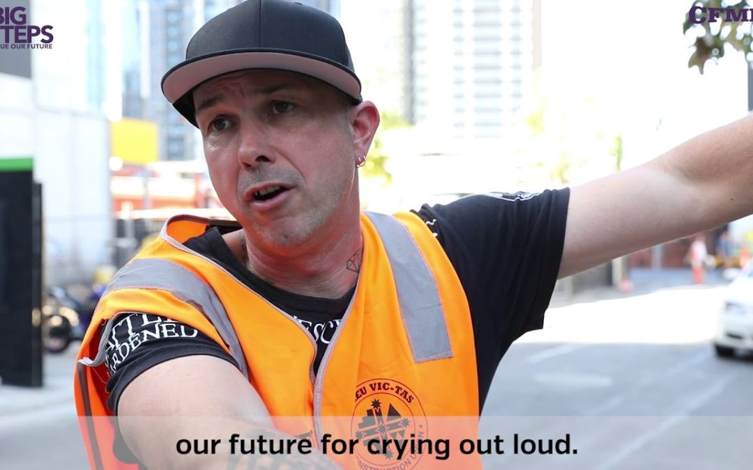 CFMEU steps up to support the Big Steps campaign