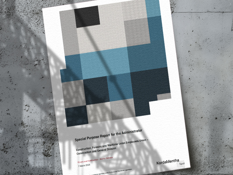 Korda Mentha Special Purpose Report for the Administrator